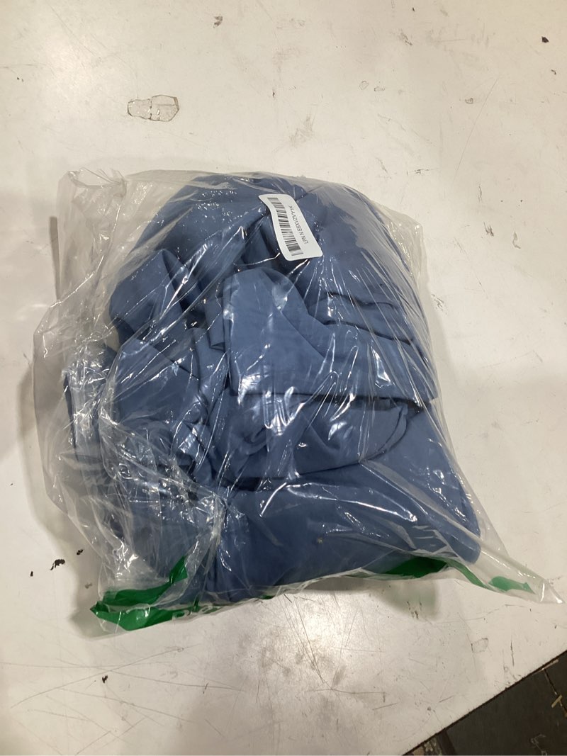 Condition photo showing Good Condition for bedsure slate blue duvet cover queen size - 3 pieces prewashed extra soft bedding set, includes 1 duvet cover 90x90 inches with zipper closure & 2 pillow shams, comforter not included 05 - slate blue (no comforter) queen (90" x 90")
