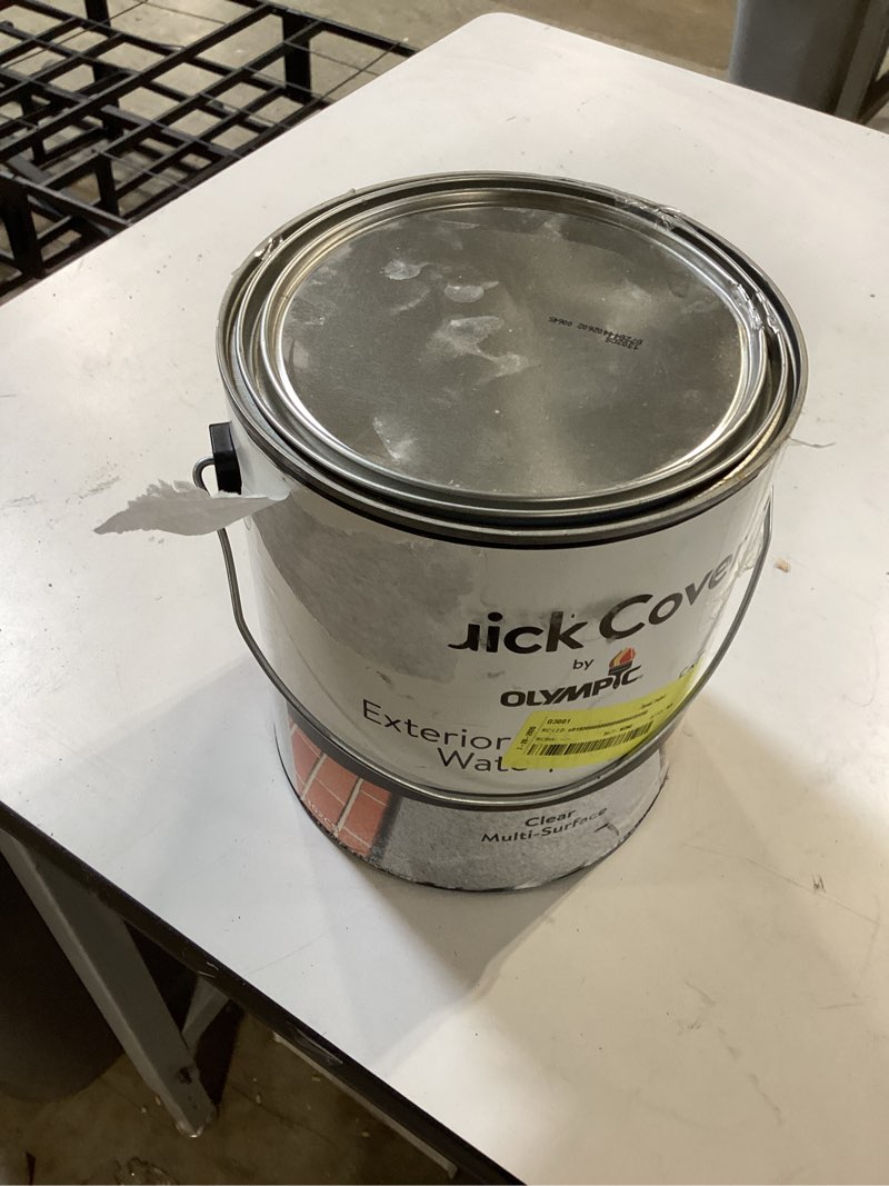 Condition photo showing Good Condition for olympic quick cover cedar semi-transparent interior/exterior wood stain, 1 gallon