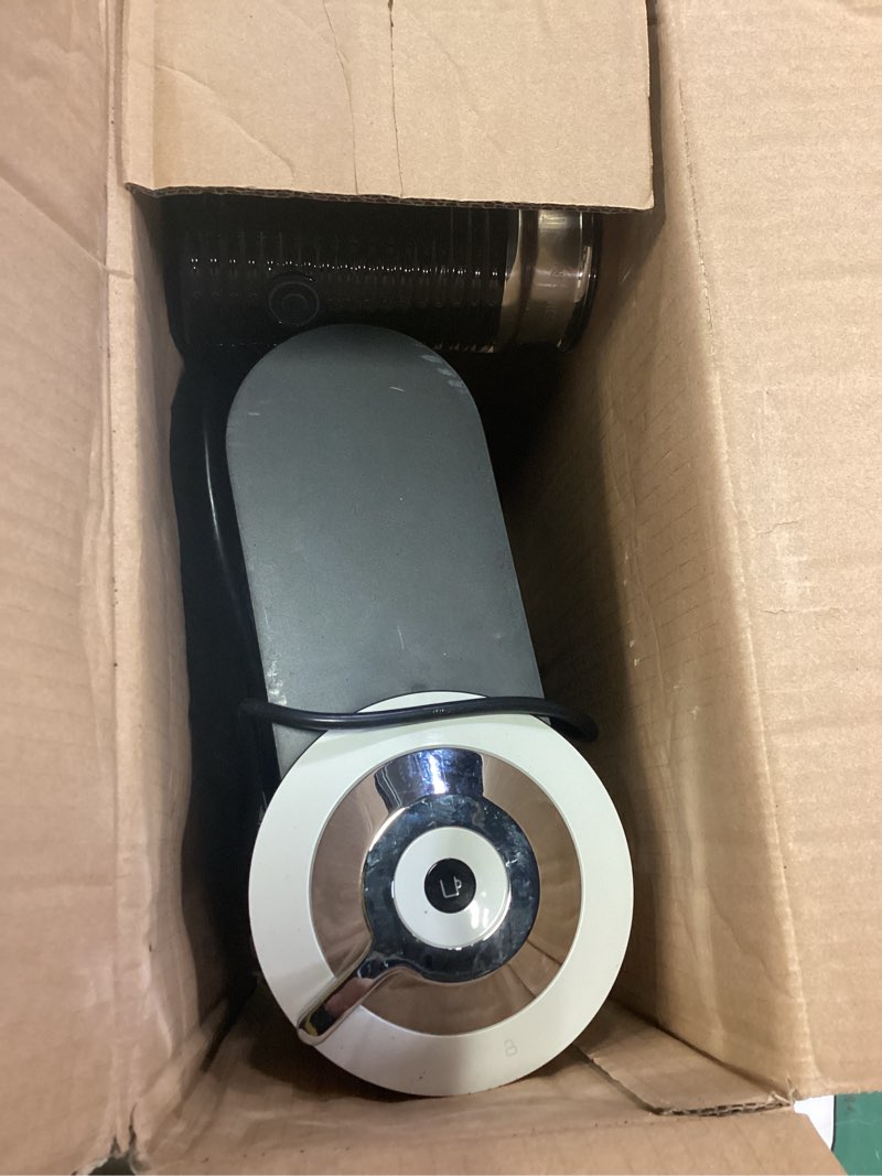 Condition photo showing As Is for ninja pods & grounds specialty single-serve coffee maker, k-cup pod compatible, built-in milk frother, 6-oz. cup to 24-oz. travel mug sizes, iced coffee maker, glacier blue, pb051gb