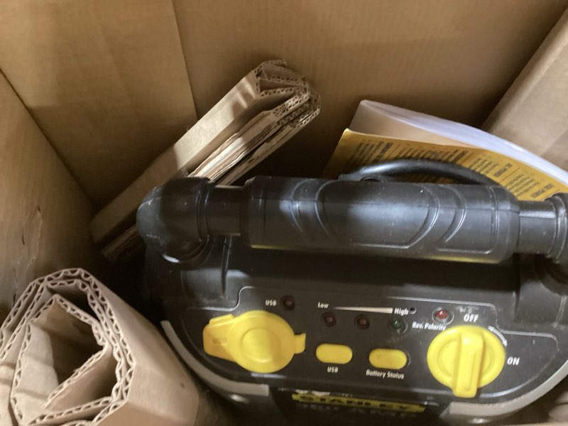 Condition photo showing Good Condition for dewalt dxaeps14 2000 peak battery amp 12v automotive battery booster jump starter/power station with 120 psi compressor, 500w ac power inverter, and 15w usba & 25w usb ports