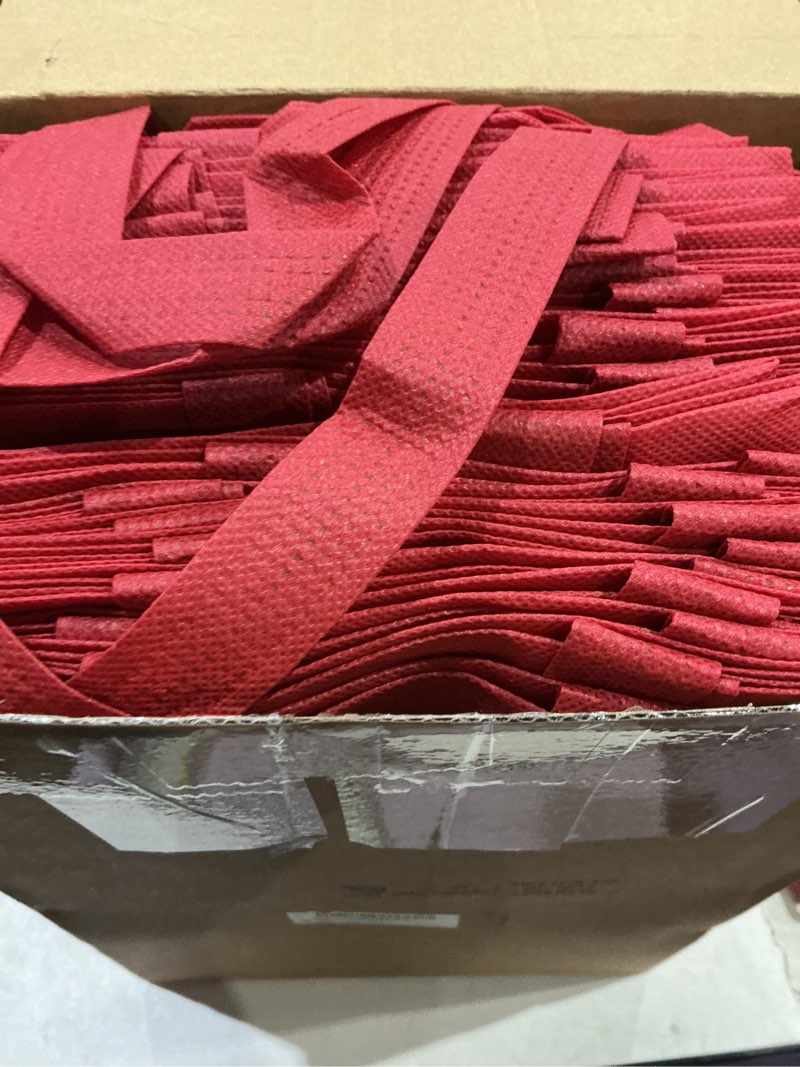 Condition photo showing Good Condition for SilTriangle 50 Pcs Thank You Gift Bags with Handles Bulk Thank You Reusable Non Woven Bags Bridesmaid Souvenir Handbags for Valentine's Day Wedding Easter Graduation(10 x 8 x 4 Inch,Red) Red 10 x 8 x 4 Inch