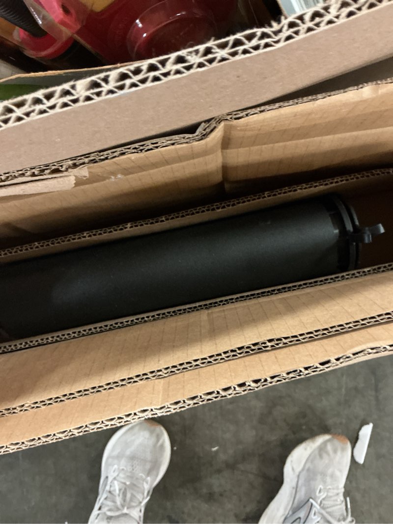 Condition photo showing As Is for style selections 22-lb black hdpe plastic patio umbrella base