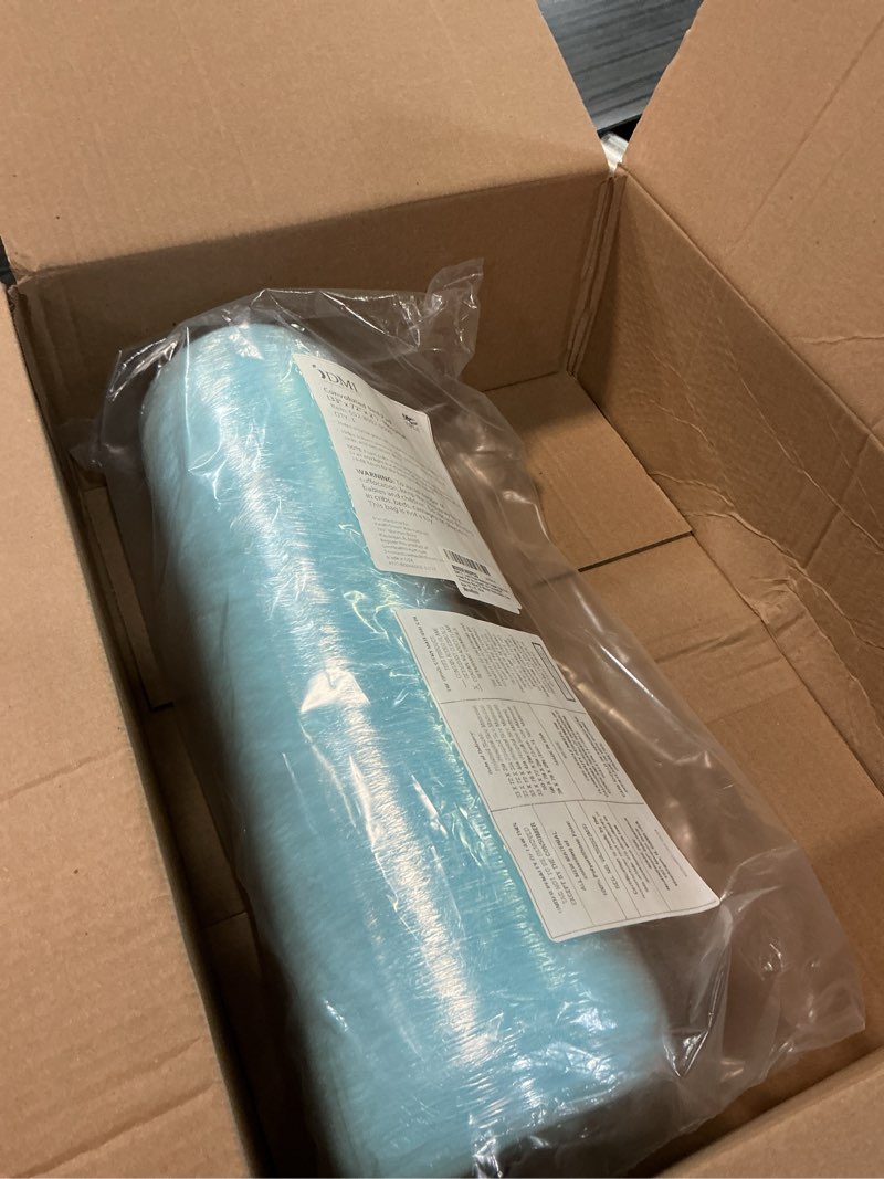 Condition photo showing Good Condition for dmi 2-inch foam mattress topper, egg crate foam pad for support, air circulation, pressure relief & weight distribution, twin size 33 x 72, blue