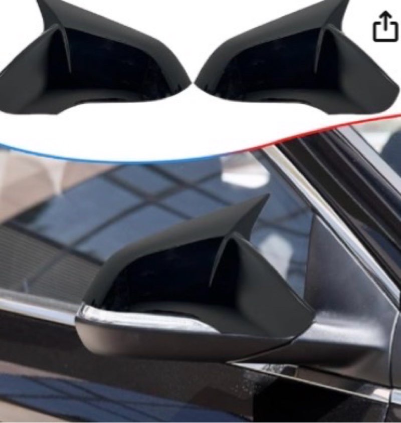muxee side mirror cover, for hyundai sonata 2015 2016 2017 2018 2019, 2pcs turn signal housing cover
