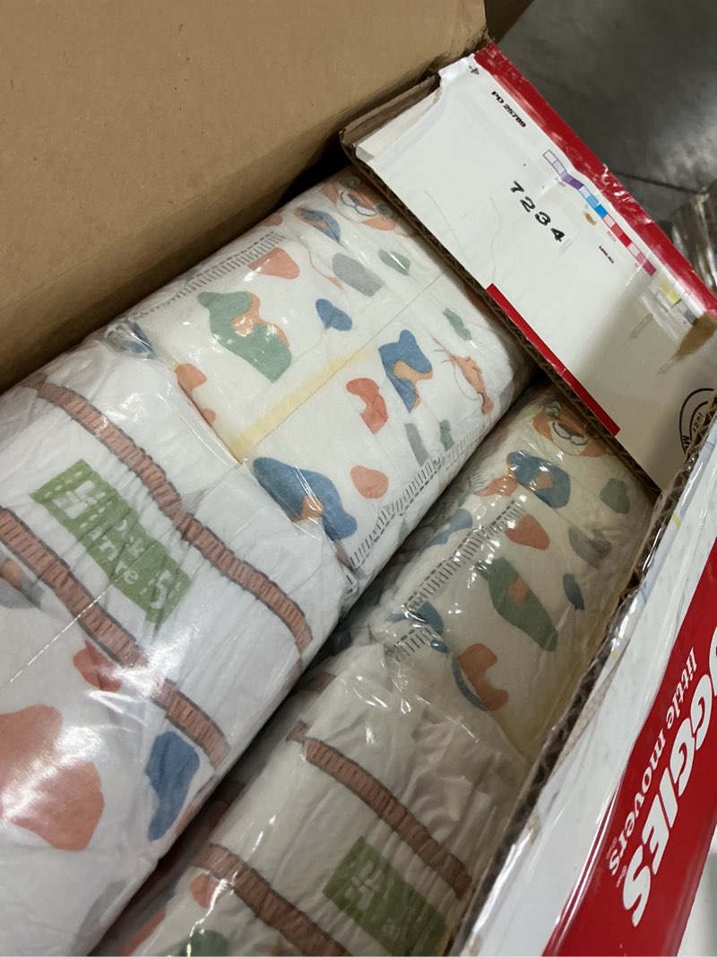 Condition photo showing Good Condition for huggies size 5 diapers, little movers baby diapers, size 5 (27+ lbs), 104 count, packaging may vary size 5 104