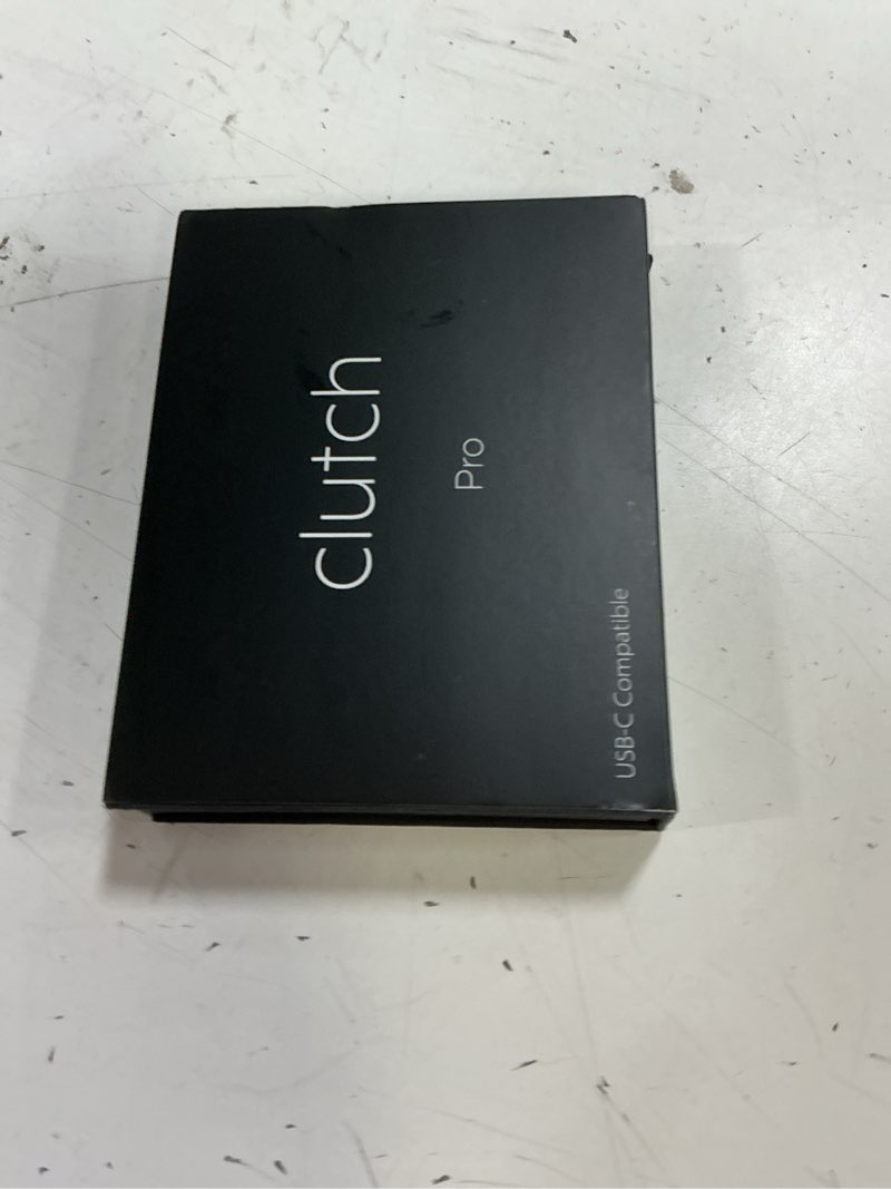 Condition photo showing New/Like New for clutch - pro usb-c portable charger - compatible with iphone 15,16, 17 & android devices - power bank magnetic battery - tsa travel approved - usb rechargeable - built-in cable - 5000 mah - 3.7oz black