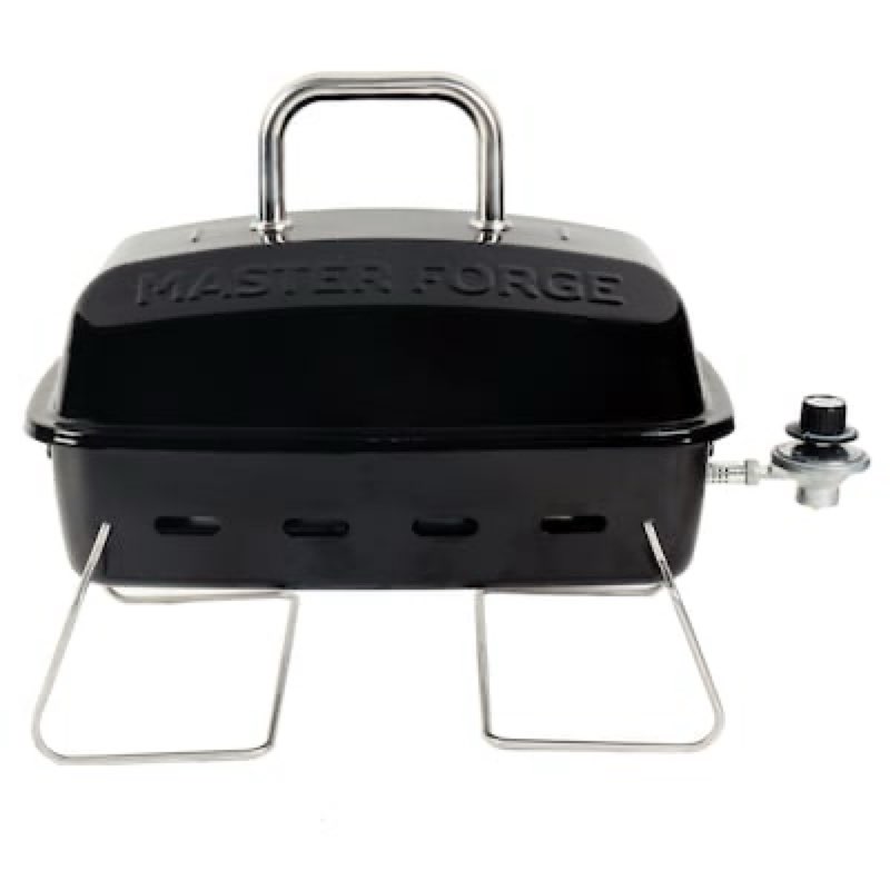 master forge small 177-sq. in black portable liquid propane grill