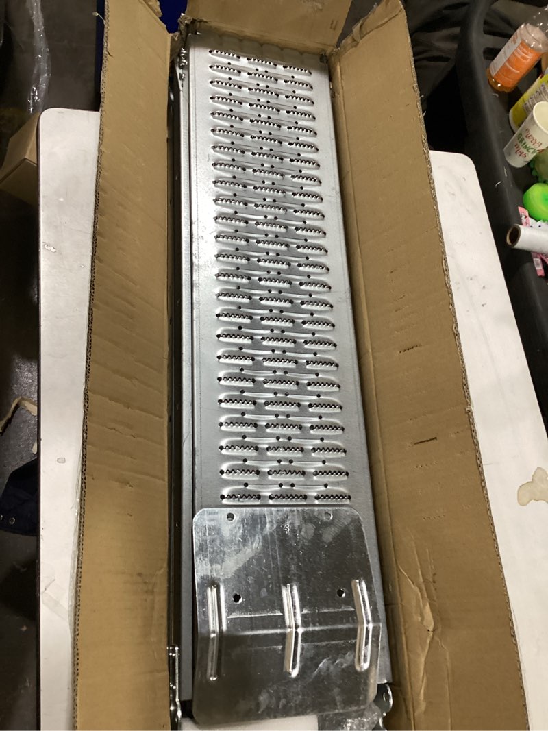 Condition photo showing New/Like New for BEJONI 74" Folding Truck Ramps, 880 Lbs Capacity Steel Loading Ramps for Pickup Trucks, Foldable Ramp for Lawn Mower, Motorcycle, Dirt Bike, ATV, UTV, Trailer, 2-Pack 74'' L-Usable Height: under 20.8''