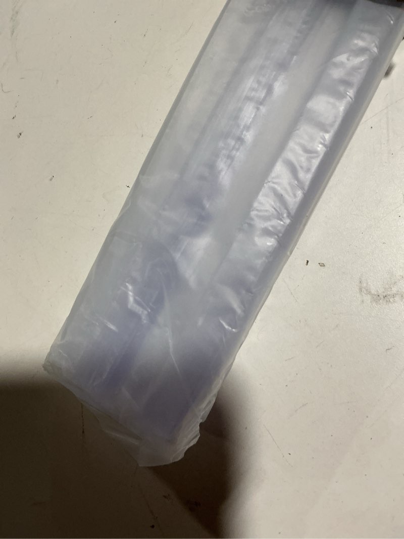 Condition photo showing As Is for Frienda 8 Pcs Shower Door Bottom Seal 3/16" x 36'' Clear PVC Glass Door Sweep Shower Frameless Seal Strip for Replacement Stopping Leaks and Creating Water Barrier 3/16 Inch Bottom Seal 8