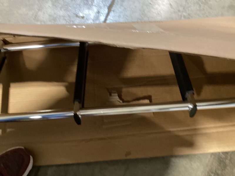 Condition photo showing New/Like New for 52" rv bunk ladder, 4 step integrated aluminum camper bunk bed ladder with anti-slip rubber foot pads, sliver standard step 52in