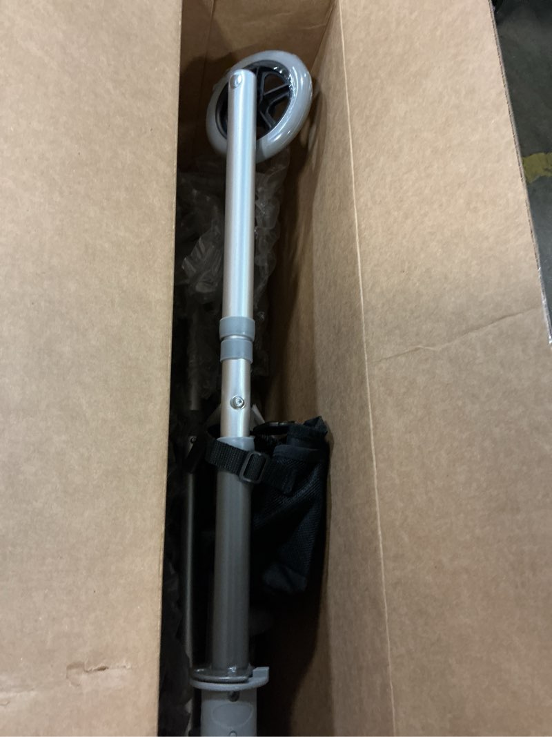 Condition photo showing As Is for Folding Narrow Walkers for Seniors, Adjustable Width & Height, Standard Walkers with Basket, 2 Skis, 5” Front Wheels, Lightweight Walkers for Elderly & Disabled, Thickened Aluminum Adult Walker