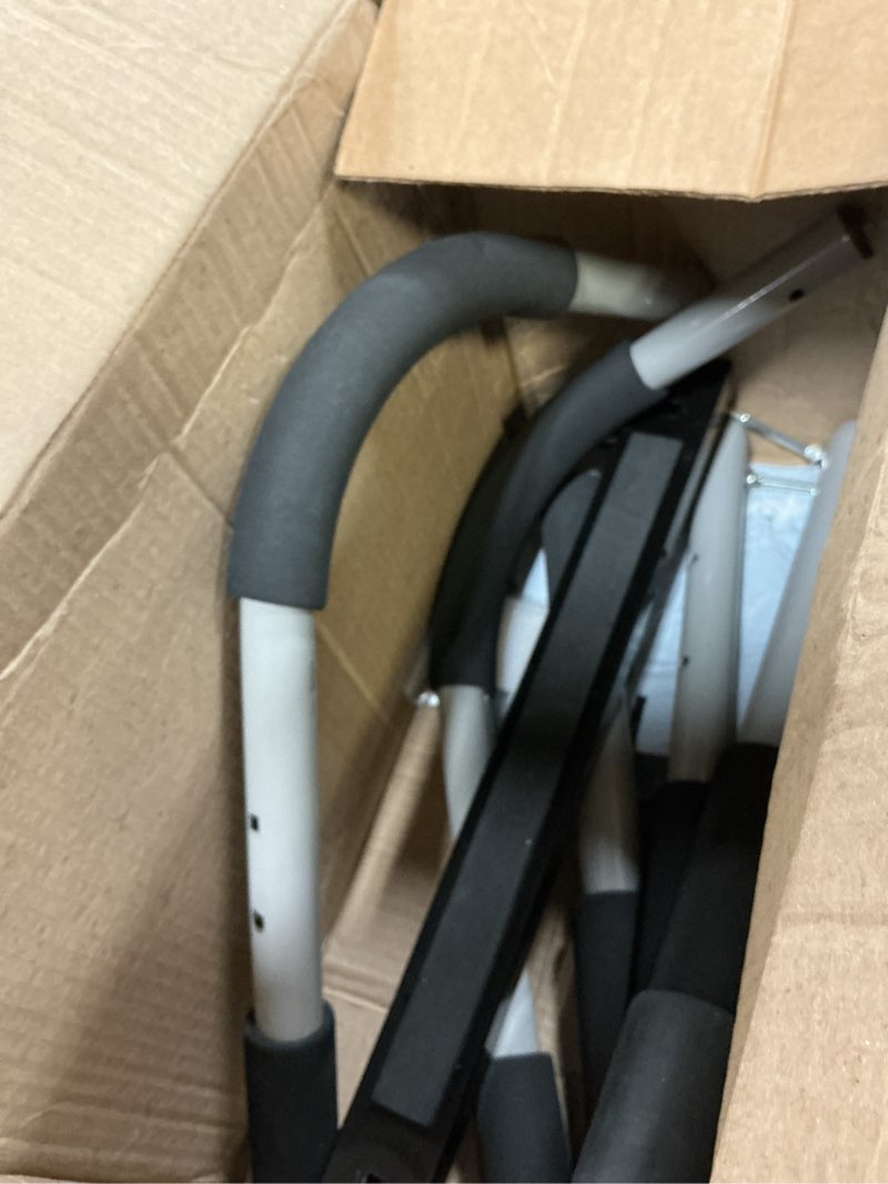 Condition photo showing As Is for ally peaks pull up bar for doorway,multiple levels width adjustable pull up bar accurately match wide and narrow doorframe,indoor chin-up bar workout bar,usa original patent