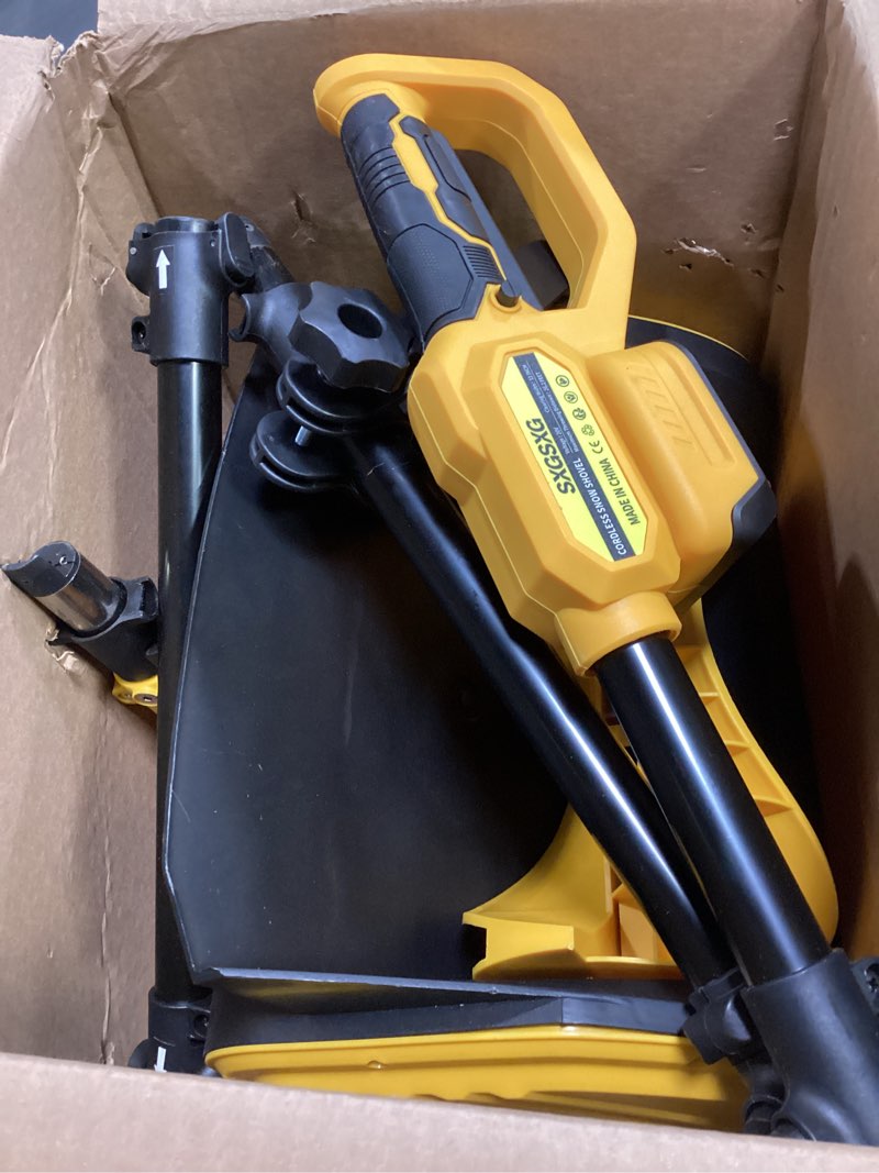 Condition photo showing As Is for Electric Snow Shovel for Dewalt 20V Max Battery, 11" Brushless Snow Blower with Adjustable Handle, Max 26 FT Snow Thrower, Cordless Snow Shovel 20V for Driveway, Sidewalk, Patio, Deck (No Battery)