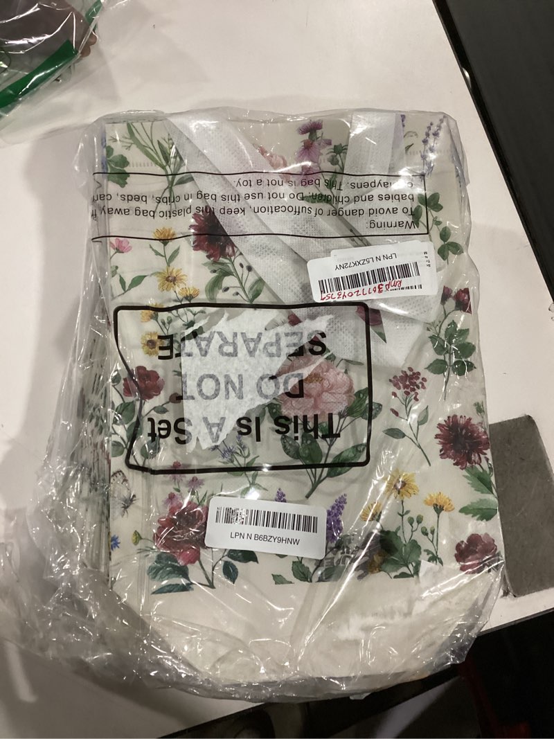 Condition photo showing As Is for Supervitae 24 Pack Wildflower Theme Gift Bags Medium Floral Party Favor Bags Vintage Reusable Totes Non Woven Goodie Totes for Wedding Birthday Baby Shower Family Holiday Travel(9.8" x 7.9" x 3.9") Wildfloral Mixed Colors