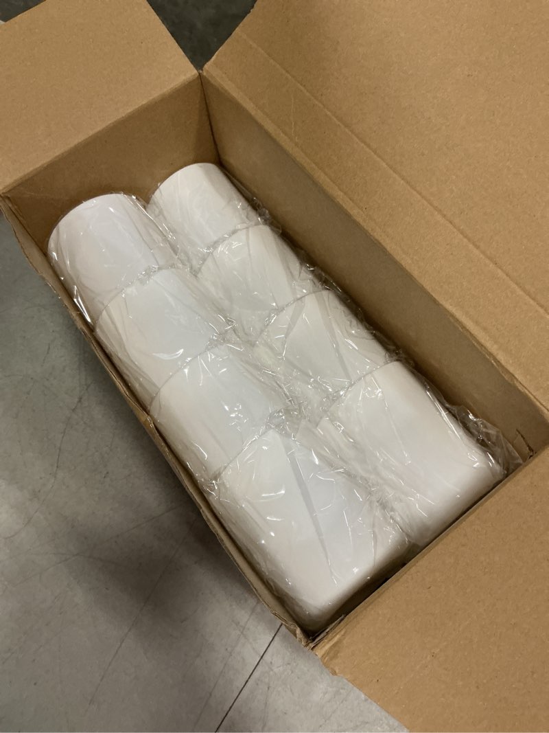 Condition photo showing New/Like New for silifine 24 pcs plastic mugs with handle 12 oz unbreakable plastic coffee mugs reusable plain diy coffee cups for graduation party home restaurant (white) white 24