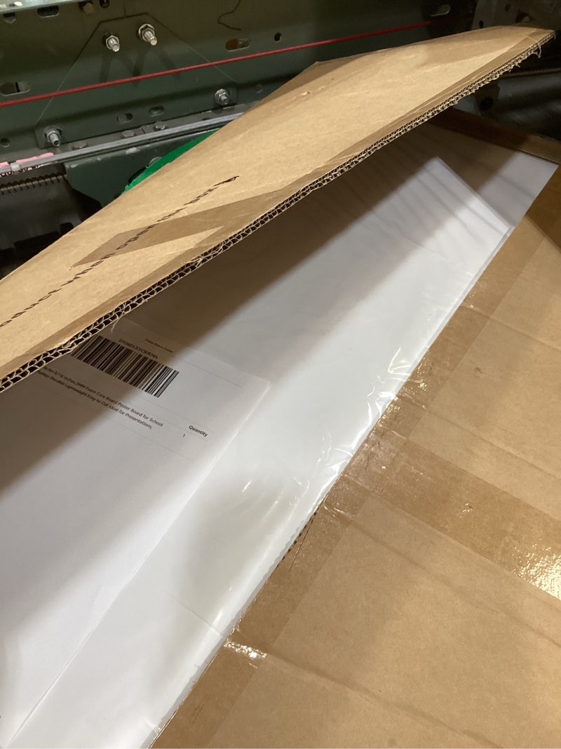 Condition photo showing Good Condition for 3pack white foam board 24x36×3/16 inches,5mm foam core board poster board for school projects crafting and art displays durable lightweight easy to cut ideal for presentations, signboards