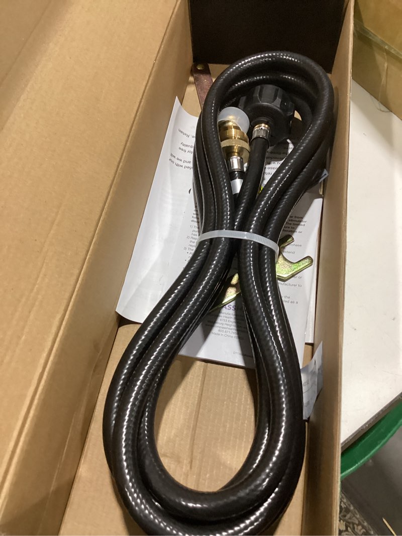 Condition photo showing As Is for propane torch weed burner kit,high heat output with long/short mode,12.5ft hose heavy duty blow torch flamethrower with self igniter and turbo trigger for weeding,roofing,bbq,melting ice snow 3600? propane torch without bag