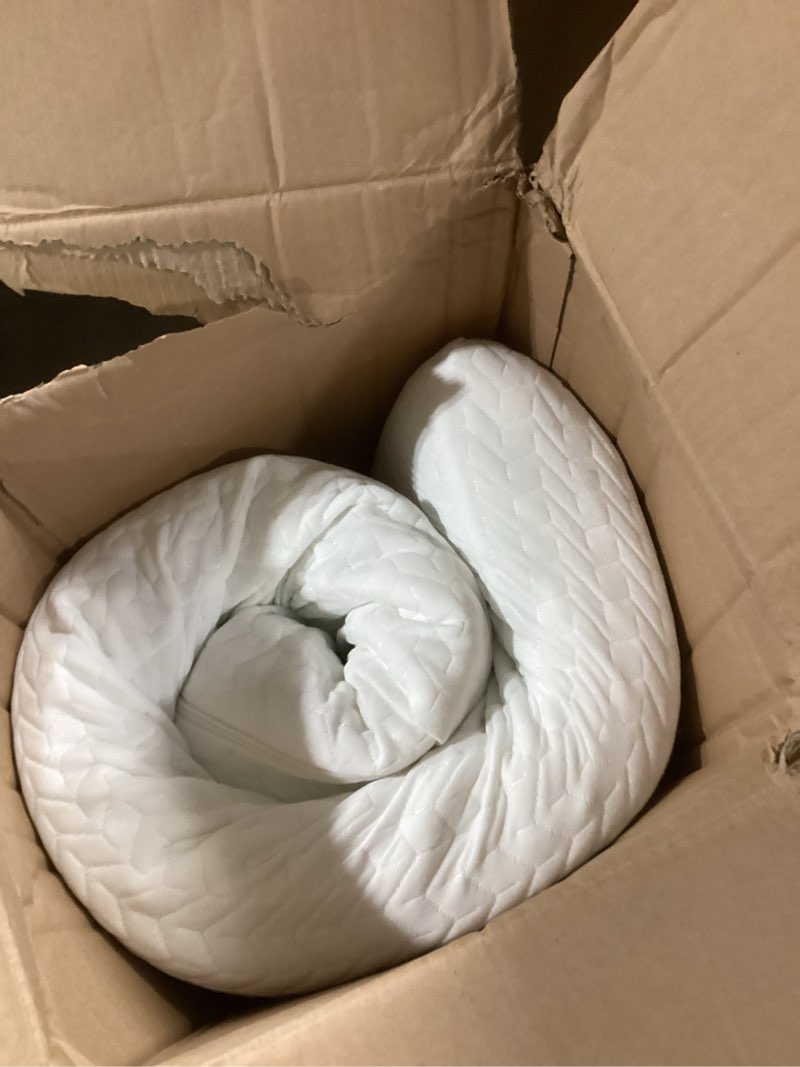 Condition photo showing As Is for Dream On Me Baby Zzz 5” Full-Size Crib & Toddler Bed Mattress in a Box – GREENGUARD Gold & JPMA Cert