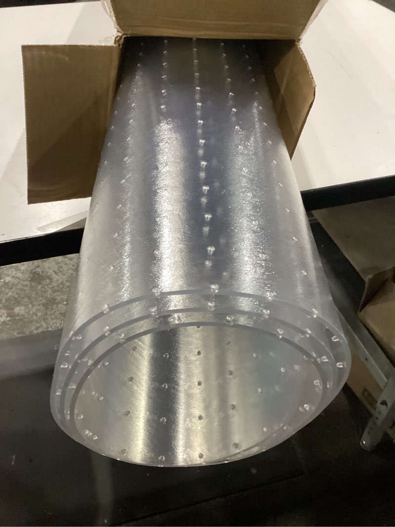 Condition photo showing New/Like New for Office Chair Mat for Carpet Floor, 0.1" Thick 60" x 46" Heavy Duty Chair Mats for Low Pile Carpet, Under Desk Protector Carpeted Floors Mat for Work (Transparent, Rectangular) 46"x60" For Carpet Floor