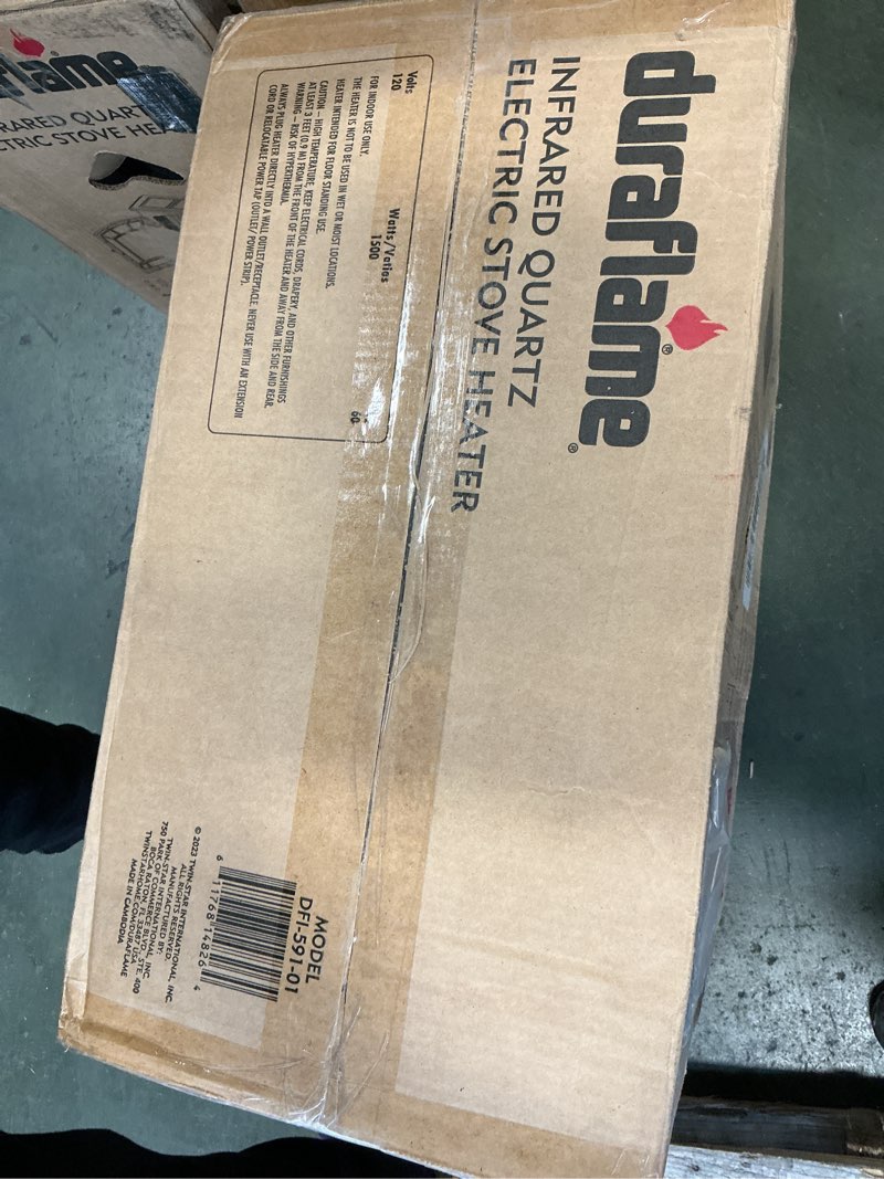 Condition photo showing New/Like New for duraflame Infrared Quartz Electiric Stove Heater - DFI-591-01 - Black