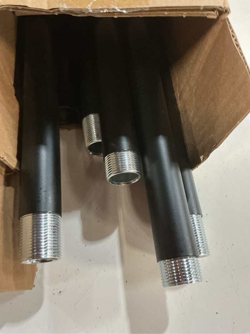 Condition photo showing Good Condition for wolistsa curtain rod 34 to 124 inch, heavy duty 1 inch black curtain rods for windows, adjustable de