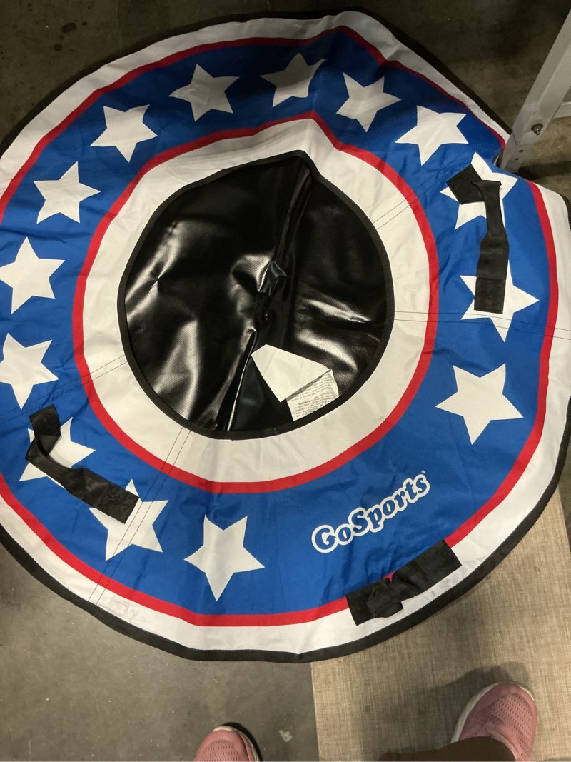 Condition photo showing As Is for GoSports 44 Inch Heavy-Duty River Tube with Premium Canvas Cover - Choose Your Style - Commercial Grade River Tube
