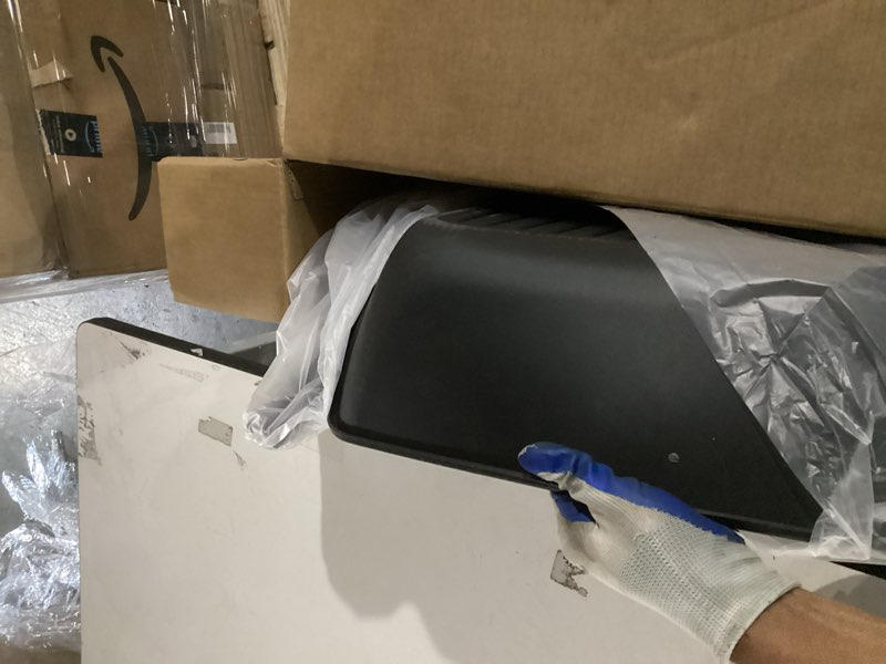 Condition photo showing Good Condition for gygy car floor mats for 2015-2023 dodge challenger sxt?gt?r/t?srt rwd (not awd). carbon fiber pattern all weather automotive tpe anti-slip floor liners accessories easy to clean, 3-piece set in black.