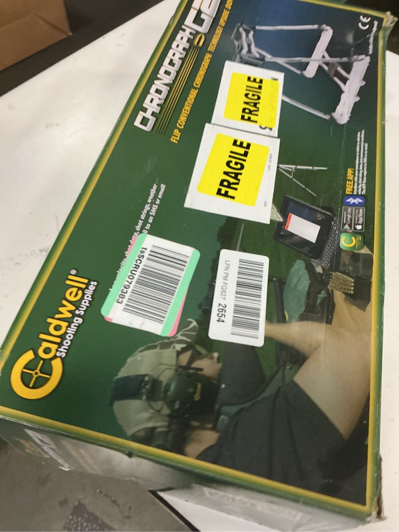 Condition photo showing New/Like New for caldwell g2 ballistic precision chronograph with tripod and rechargeable battery for shooting indoor and outdoor mps/fps readings