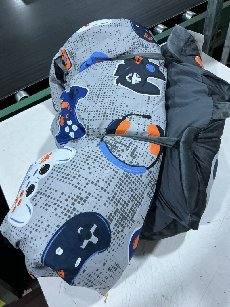 Condition photo showing As Is for your zone black gamer glow in the dark child nap mat, 24\" x 70\"