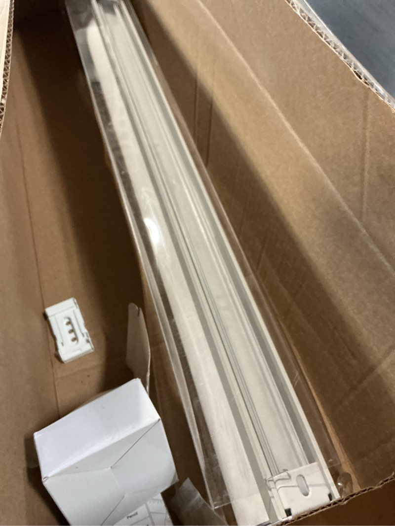 Condition photo showing As Is for shademoon cordless blackout window roller shades, pull down spring system indoor blinds, room darkening waterproof uv blocking thermal insulated fabric for home office (white, width 23", height 72") white 23"w x 72"h