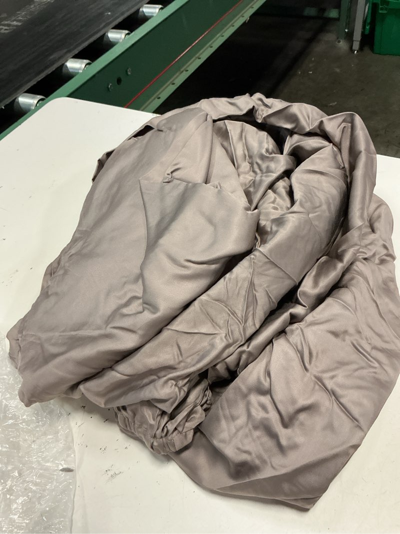 Condition photo showing Good Condition for bamboo fitted sheet set, full, stone