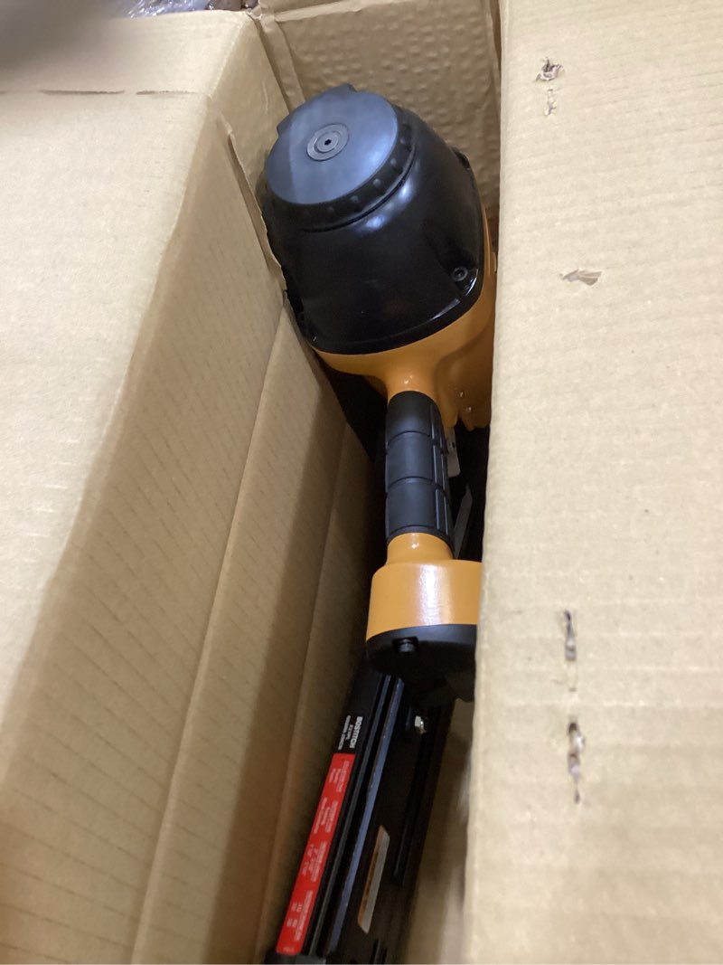 Condition photo showing As Is for bostitch framing nailer, round head, 1-1/2-inch to 3-1/2-inch, pneumatic (f21pl) nailer only
