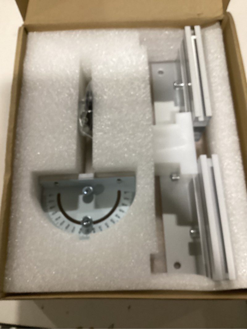 Condition photo showing New/Like New for Aluminum Router Table Insert Plate with Miter Gauge Guide Fence Sliding Brackets, 9.45x7.87x0.2 Inch Router Flip Plate for Woodworking Benches Table Saw Trimming Engraving Machine