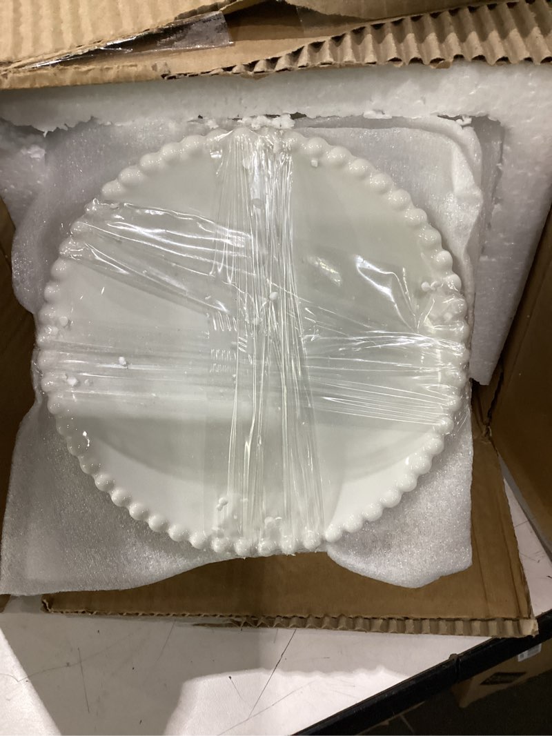 Condition photo showing New/Like New for omaykey 5.5 inch small ceramic dessert plates set of 12, small appetizer plates, porcelain round shaped mini white plate, for cake waffles snacks side dish, oven microwave dishwasher safe 5.5 inch - 12p