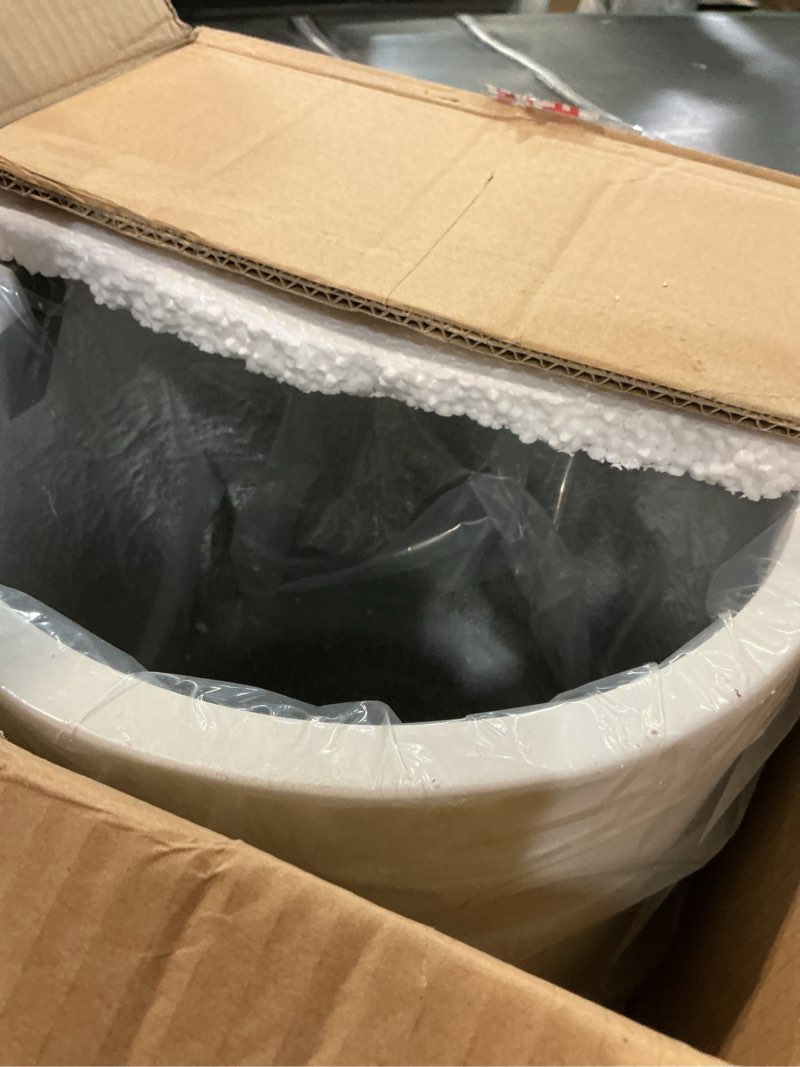 Condition photo showing Good Condition for Fox & Fern Large 12 Inch Planter — Premium Lightweight Fiberstone Matte White Plant Pot w Drainage Plug; Large Indoor & Outdoor Planter; 12 Inch Pots for Plants Indoor; Weather & UV Resistant 12 Inch Matte White