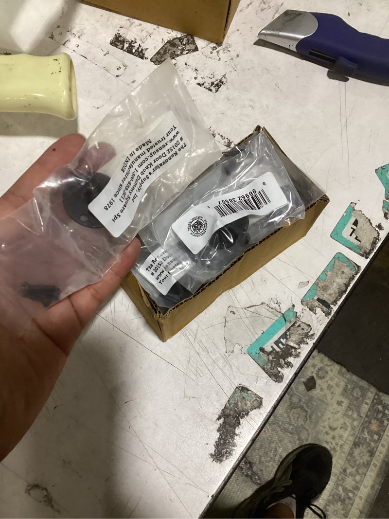 Condition photo showing Good Condition for renovators supply manufacturing dummy door knob spindle 1 in. dummy door handle spindle with mounting hardware pack of 10