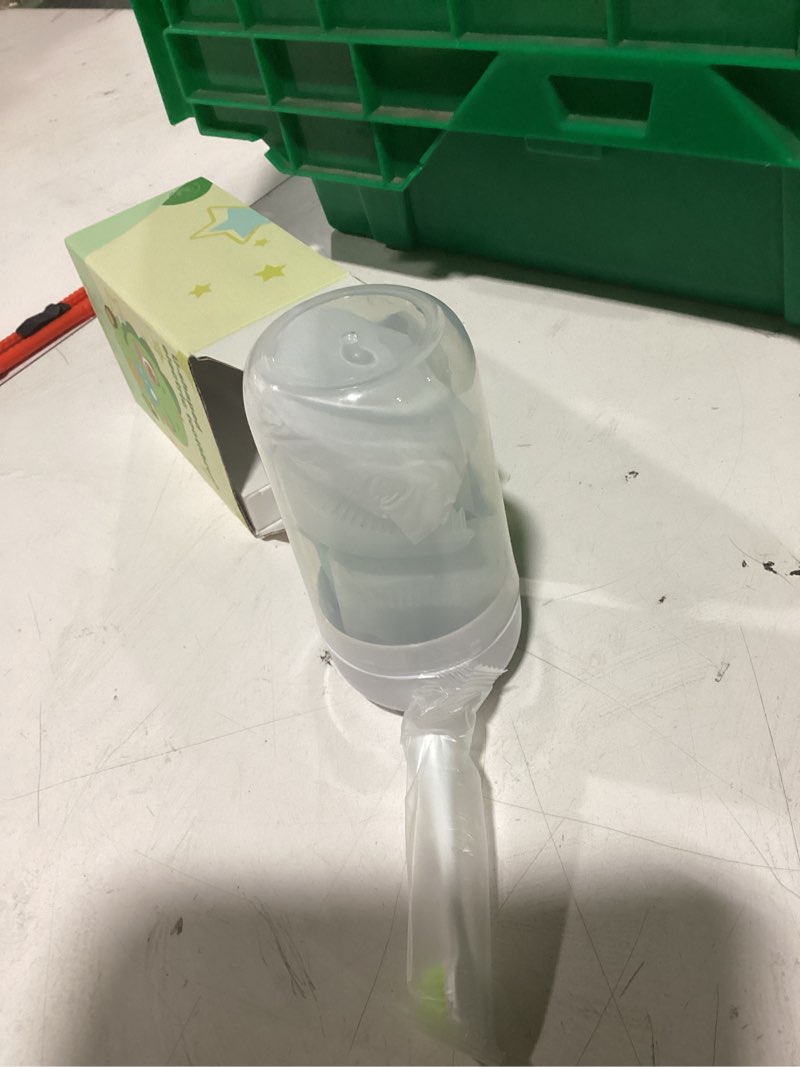 Condition photo showing New/Like New for adult u shaped automatic sonic toothbrush, full mouth 360° stain whitening, ipx7 waterproof rechargeable, brush heads & storage cup included green-cup