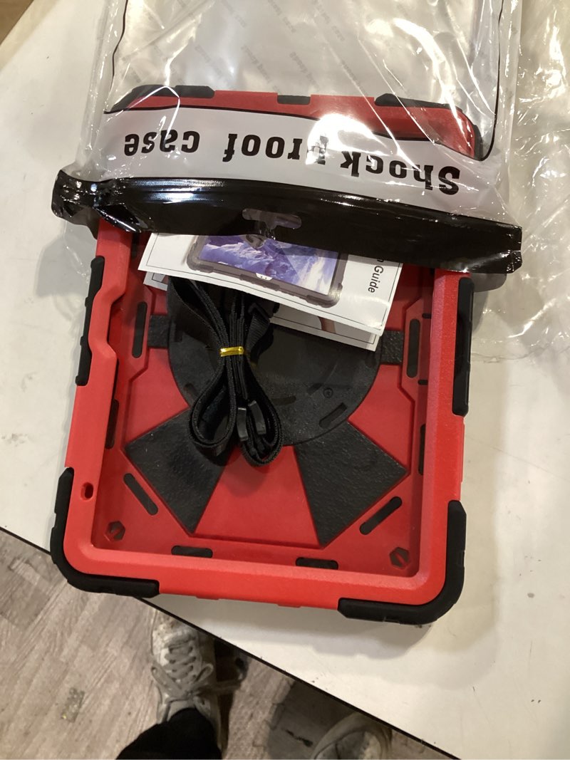 Condition photo showing Good Condition for case for ipad a16 11th/10th generation 11 inch/10.9 inch 2025/2022, ubearkk for ipad a16 case with screen protector, 360 degree rotating stand shoulder strap pencil holder, black red