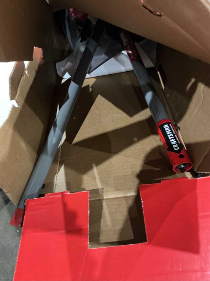 Condition photo showing As Is for (used)craftsman ws4200 30cc 4-cycle gas powered straight shaft string trimmer, liberty red (b09wg8x642)