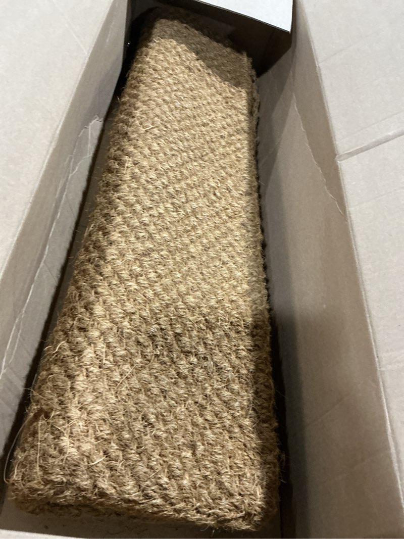 Condition photo showing As Is for Ecomills 1.5" Extra Thick Coco Coir Door Mat Woven Back, 22" x 36", Heavy Duty, Durable, for Front Door Patio