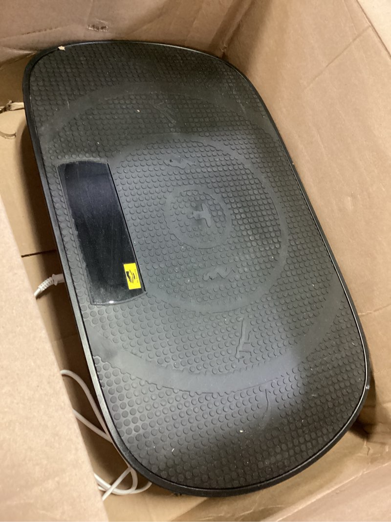 Condition photo showing As Is for Vibration Plate Exercise Machine - 330lbs Weight Capacity, 120 Speed Levels, Full Body Workout Shake Board for Home Fitness, Toning and Wellness, LED Display, Low Noise Motor Black