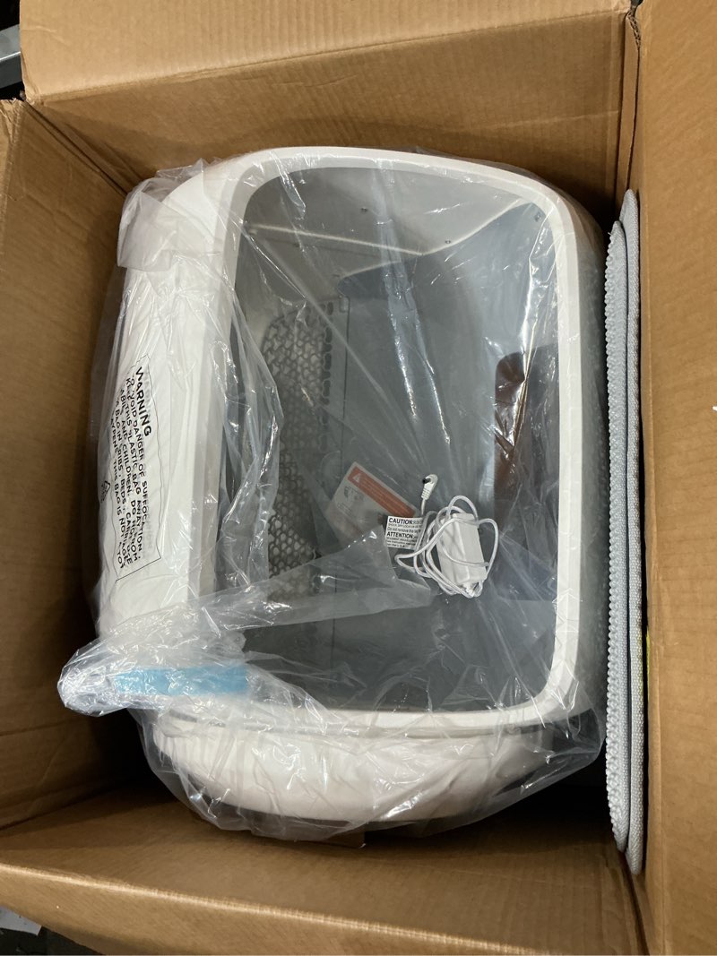 Condition photo showing Good Condition for meowant self-cleaning cat litter box, 106l extra-large space low entrance automatic cat litter box perfect for multiple cats, safety sensor, anti-pinch, app control, odor free with mat & liner