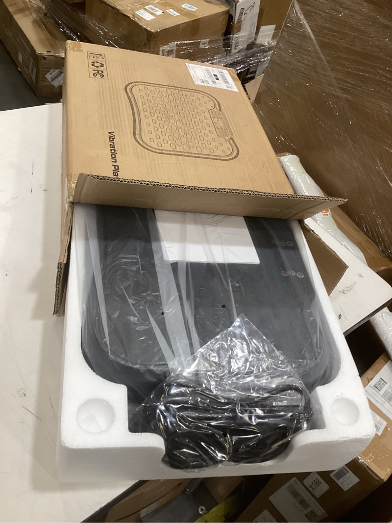 Condition photo showing Good Condition for aorapulse vibration plate exercise machine, vibration plate for lymphatic drainage weight loss, 400 lbs capacity full body workout vibrate fitness platform for home women men slim-black