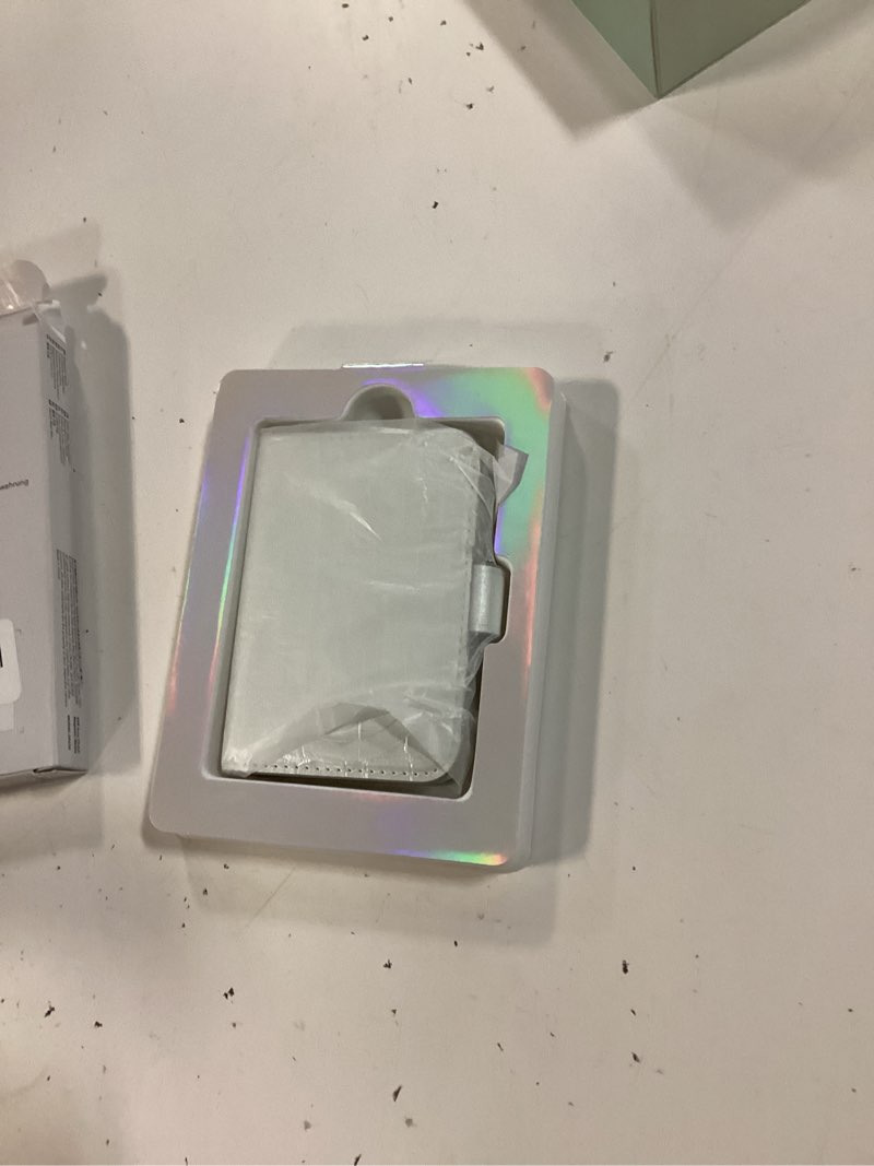 Condition photo showing New/Like New for esr aura clutch for magsafe wallet for women, 5 card holder, rfid blocking, magsafe sticker included, magnetic wallet for iphone 17e/17/16/15/14/13/12 series (not mini), select samsung devices, white pearl white
