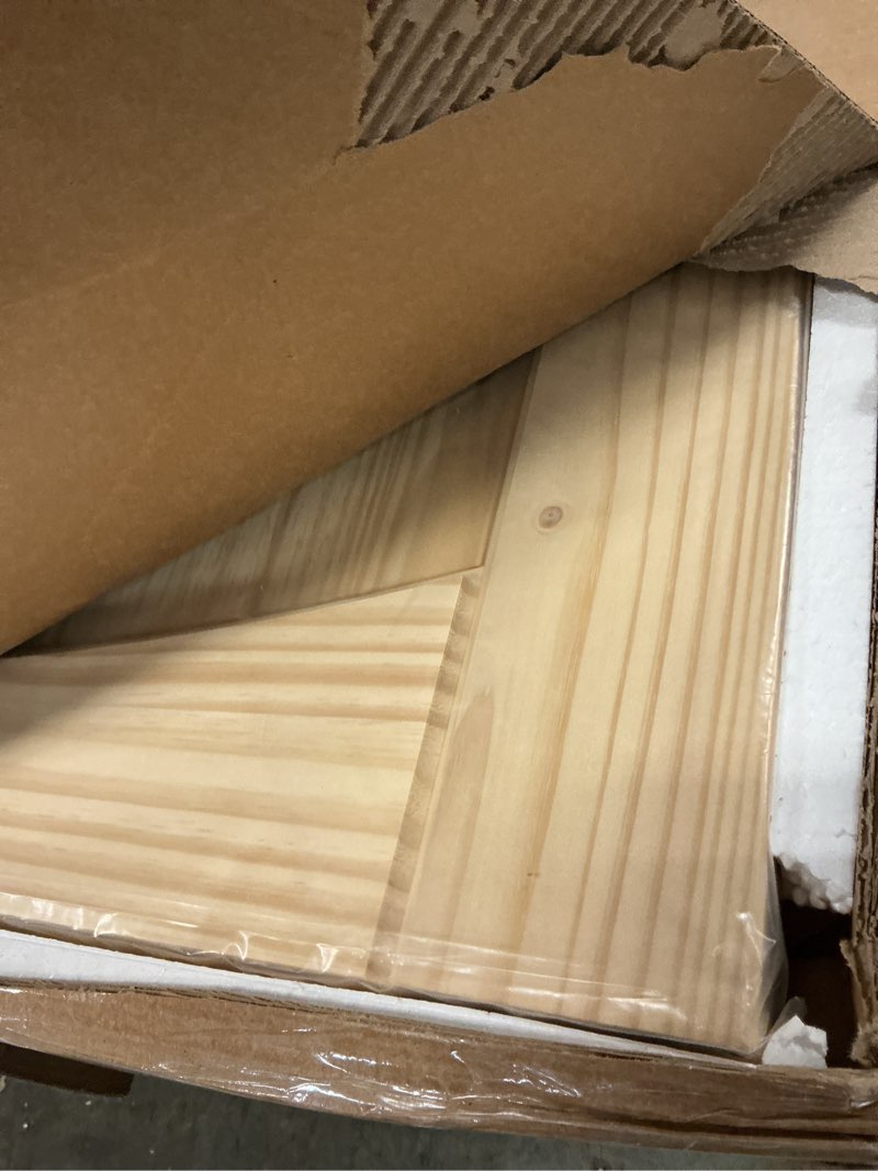 Condition photo showing New/Like New for 36 in. x 80 in. x 1-3/8 in. 2 panel solid core unfinished arch top v-groove knotty pine wood interior door slab