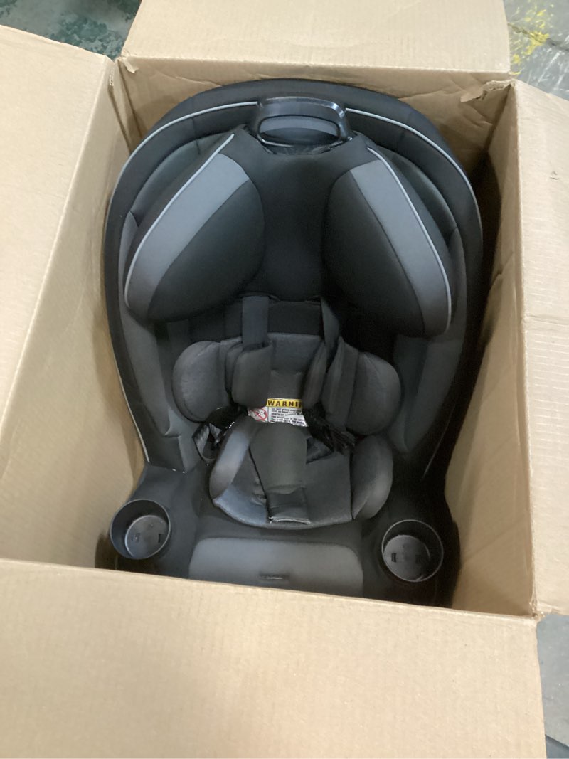 Condition photo showing Good Condition for safety 1st grow and go all-in-one convertible car seat, rear facing, 5-40 lbs, forward facing (30–65 lbs), high back booster seat 40-100 pounds, black phantom black phantom original