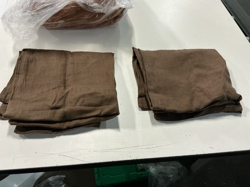 Condition photo showing Good Condition for european linen sham set, king, espresso