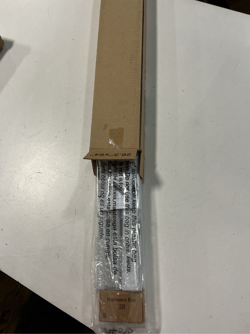 Condition photo showing New/Like New for lazblinds cordless white 1" room darkening vinyl mini blinds, 26.5" w x 64" h horizontal window blinds for home, cordless shades for indoor windows white 26.5"w x 64"h