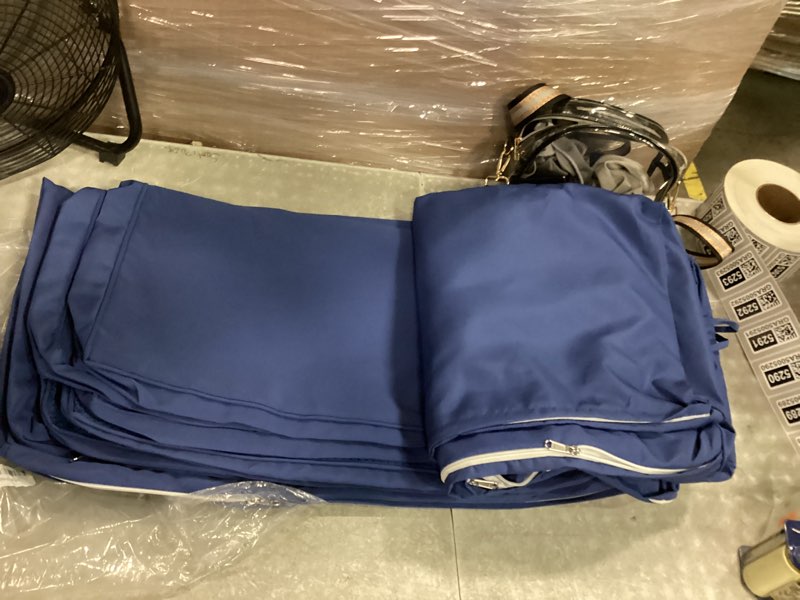 Condition photo showing Good Condition for chaise lounge cushions outdoor, 72x 21x 3 inch waterproof & fade-resistant lounge chair cushion, outdoor chaise cushion with removable cover & ties for lawn, patio, pool & beach, navy blue navy blue 72x21+3"