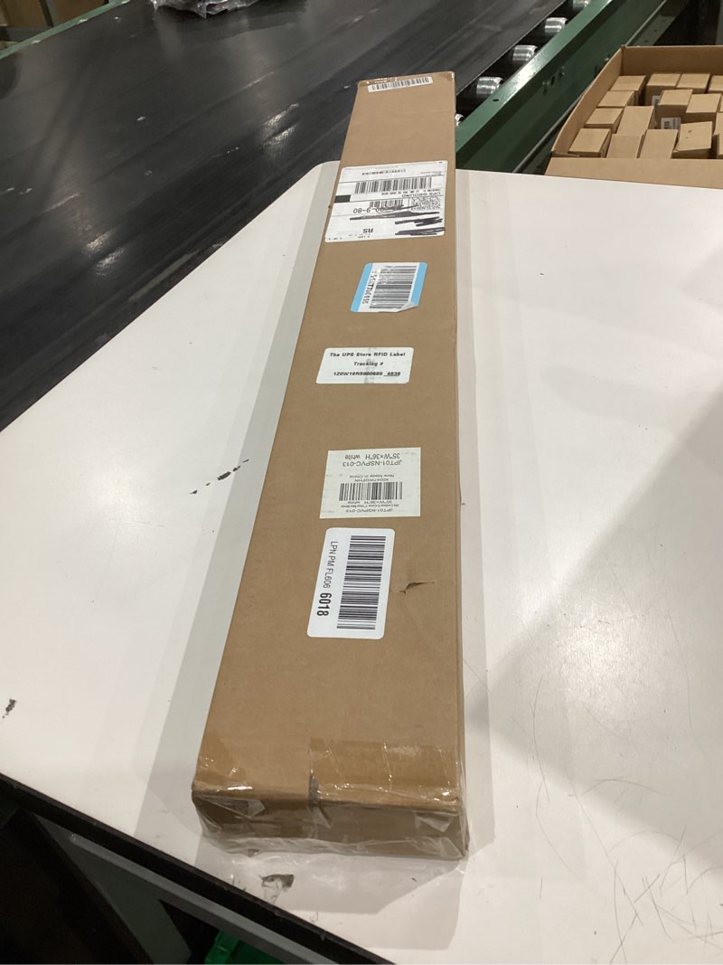 Condition photo showing New/Like New for LazBlinds No Tools No Drill Cordless 1" Vinyl Mini Blinds, 100% Privacy S-Curve Blinds for Indoor Windows, Room Darkening Horizontal Window Blinds and Shades for Home, 35" W x 36" H, White White 35" W x 36" H